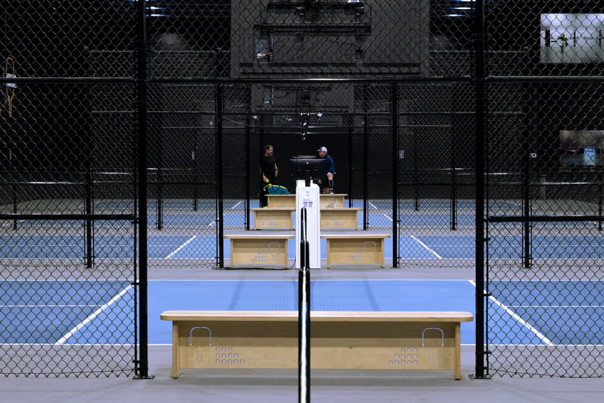 Indoor pickleball courts at The Picklr Tucson